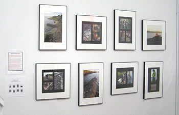 photo of one wall of exhibit showing photos