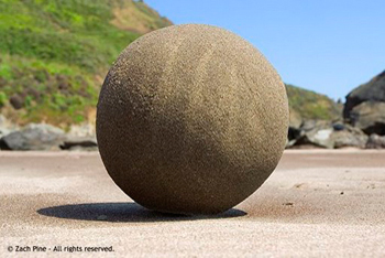  photo of big sand globe 
