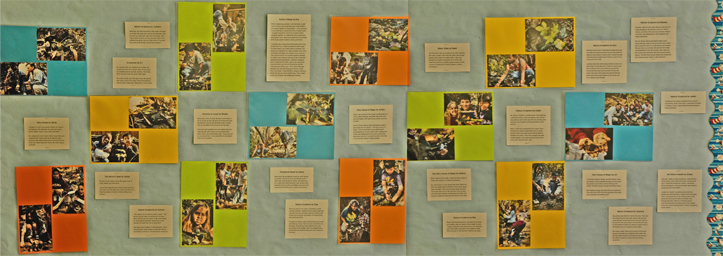 photo of bulletin board with writing