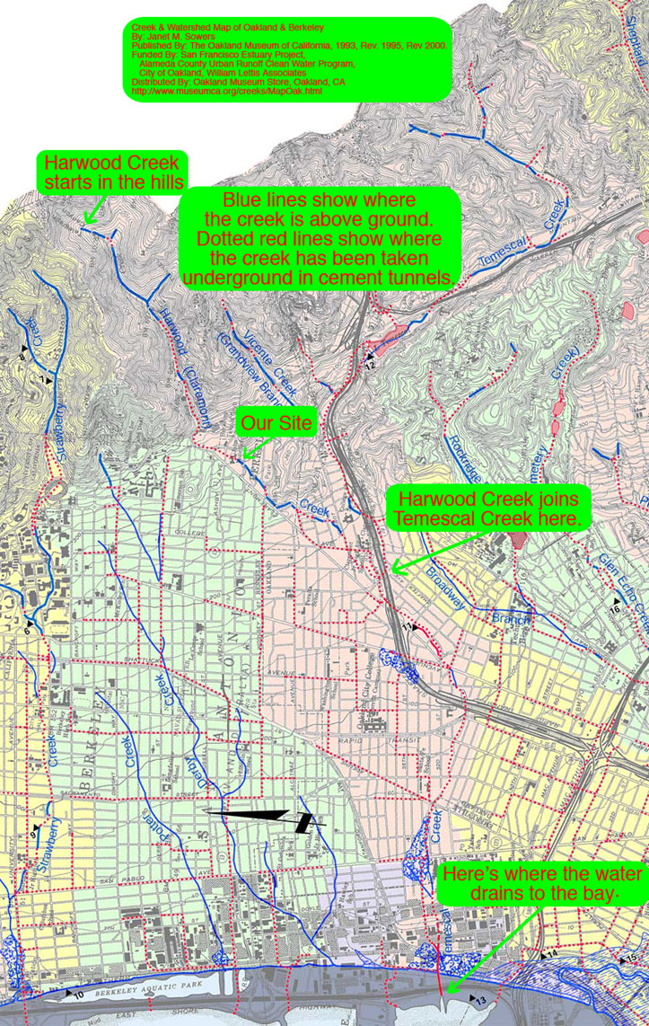 map of Harwood Creek